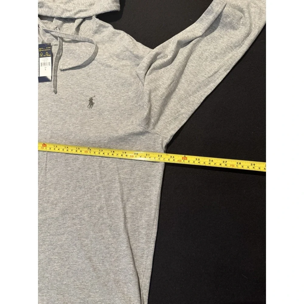 Polo Ralph Lauren Lightweight Pullover Hoodie Grey HTR Men's Size Large NWT